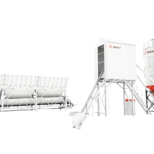HZS90G | Trạm trộn b&ecirc; t&ocirc;ng SANY gầu k&eacute;o/skip c&ocirc;ng suất 90m3/h